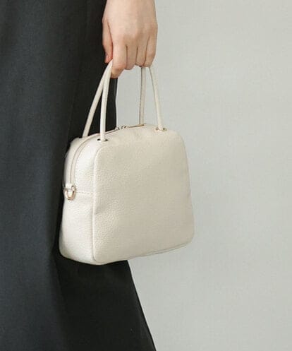 BJCJD68120 MK MICHEL KLEIN BAG [WEB限定/2WAY/300g以下の軽量]合成皮革ミニスクエアバッグ