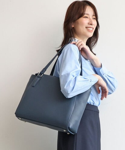 BKBAG02180 MK MICHEL KLEIN BAG [2WAY/A4収納可]合成皮革ポイントデザイントートバッグ