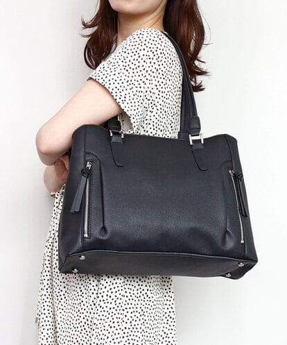 BPBED22170 MK MICHEL KLEIN BAG [A4収納可/2WAY]サイドジップデザイントートバッグ