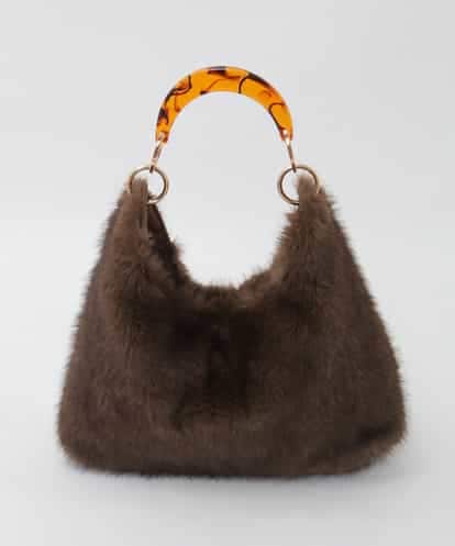 BPCAG01160 MK MICHEL KLEIN BAG [2WAY]アクリルハンドルファーバッグ