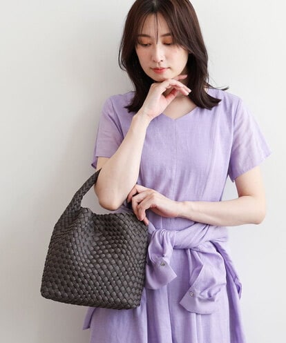 BPCGD54160 MK MICHEL KLEIN BAG [2WAY/500g以下の軽量]バケツデザインメッシュバッグ