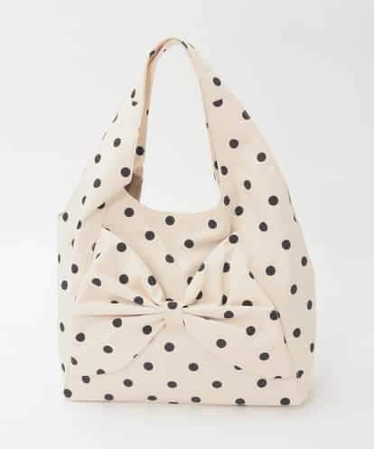 BPCJD76140 MK MICHEL KLEIN BAG [軽量/A4収納可]ドットリボンデザイントートバッグ
