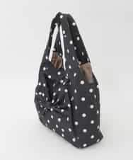 BPCJD76140 MK MICHEL KLEIN BAG(MK ミッシェルクラン バッグ) [軽量/A4収納可]ドットリボンデザイントートバッグ ブラック