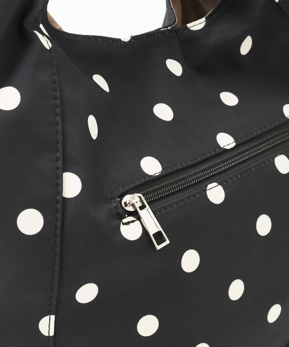 BPCJD76140 MK MICHEL KLEIN BAG(MK ミッシェルクラン バッグ) [軽量/A4収納可]ドットリボンデザイントートバッグ ブラック
