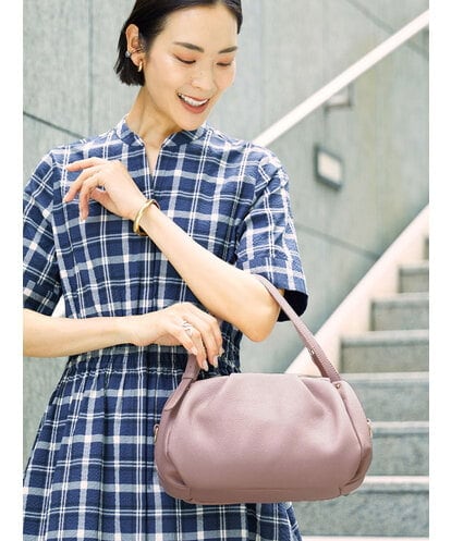 BPKAG09290 MK MICHEL KLEIN BAG [2WAY]ベルトハンドルタックデザイントート