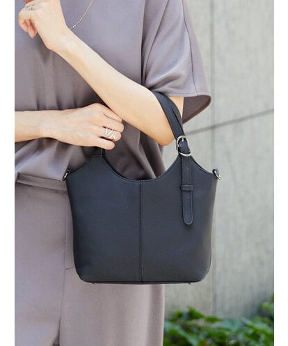 BPKAG86290 MK MICHEL KLEIN BAG [2WAY]ベルトデザインレザーミニトート