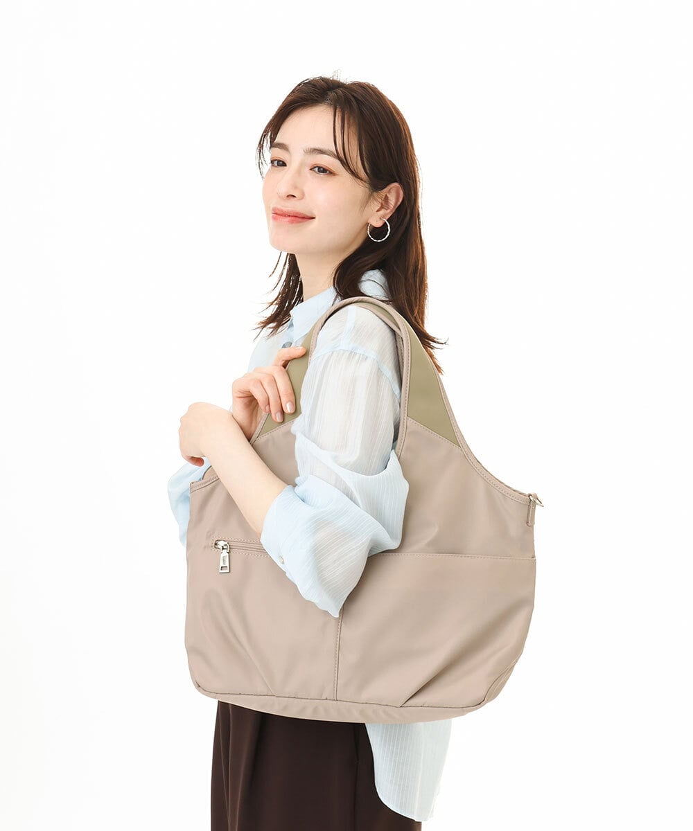 BPRGD42160 MK MICHEL KLEIN BAG(MK ミッシェルクラン バッグ) [撥水/2WAY]くり手トラベルバッグ グリーン