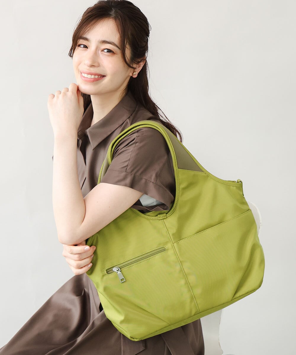 BPRGD42160 MK MICHEL KLEIN BAG(MK ミッシェルクラン バッグ) [撥水/2WAY]くり手トラベルバッグ グリーン