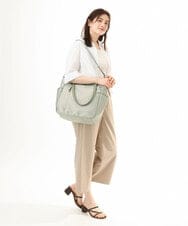 BPRGD84190 MK MICHEL KLEIN BAG(MK ミッシェルクラン バッグ) [2WAY/A4収納可]多機能ポケットナイロントートバッグ グリーン