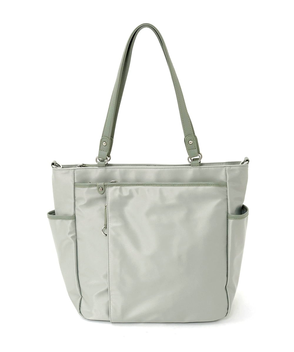 BPRGD84190 MK MICHEL KLEIN BAG(MK ミッシェルクラン バッグ) [2WAY/A4収納可]多機能ポケットナイロントートバッグ グリーン