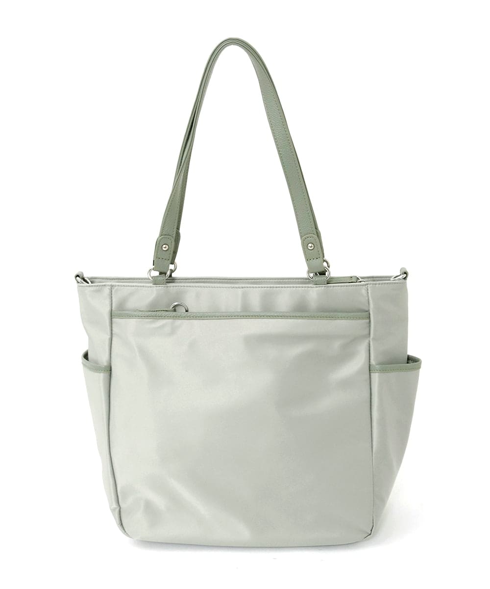 BPRGD84190 MK MICHEL KLEIN BAG(MK ミッシェルクラン バッグ) [2WAY/A4収納可]多機能ポケットナイロントートバッグ グリーン