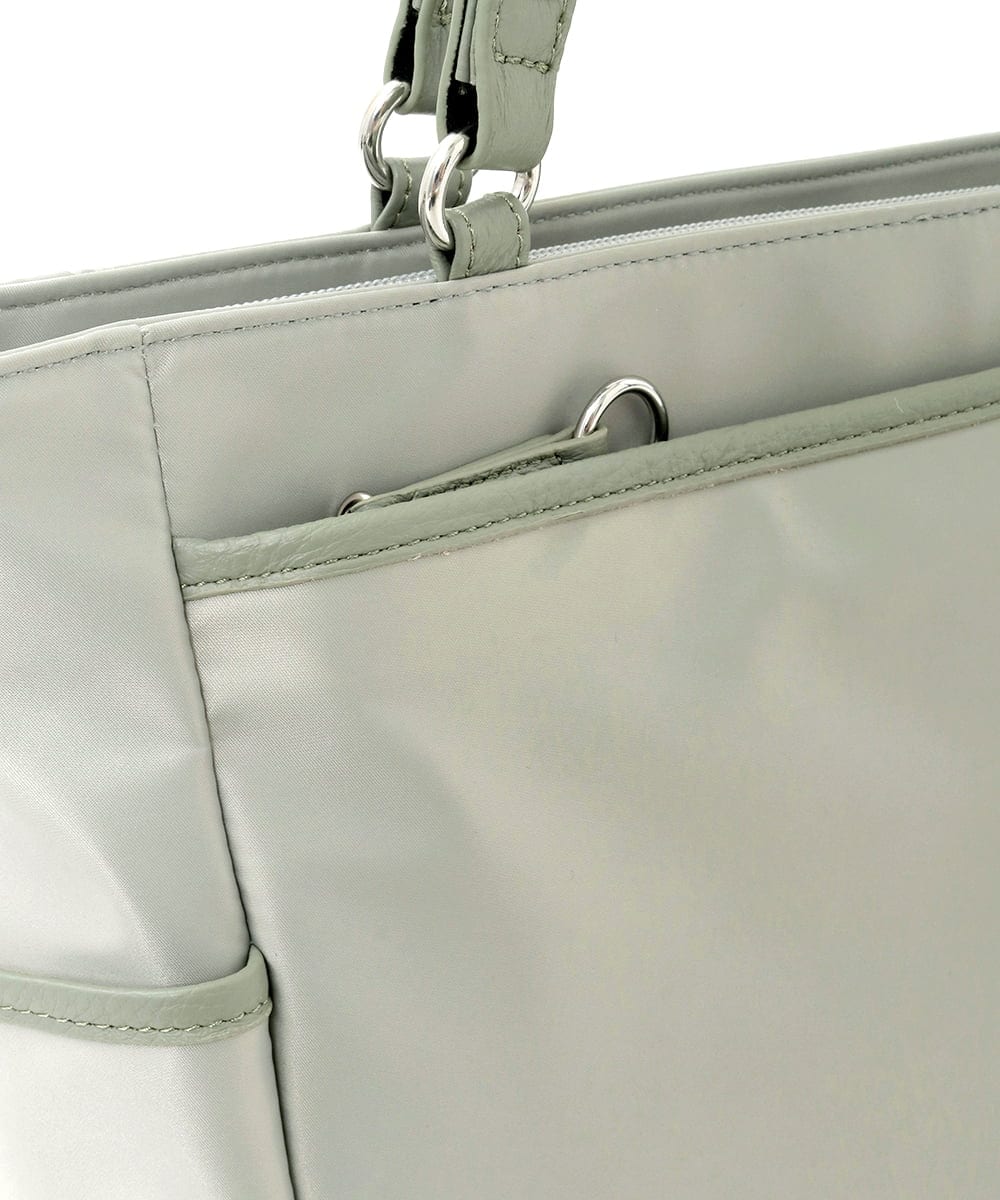 BPRGD84190 MK MICHEL KLEIN BAG(MK ミッシェルクラン バッグ) [2WAY/A4収納可]多機能ポケットナイロントートバッグ グリーン