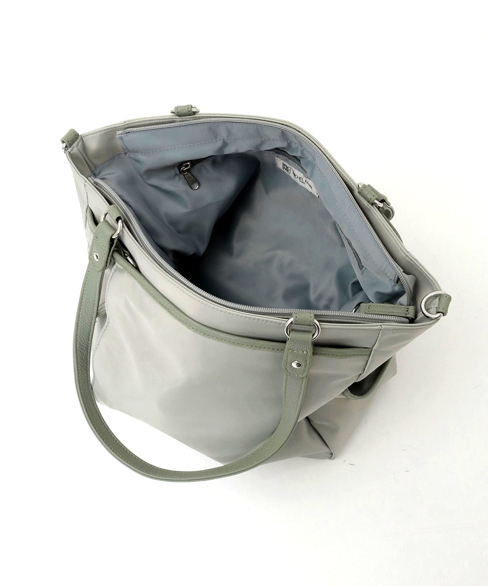 BPRGD84190 MK MICHEL KLEIN BAG(MK ミッシェルクラン バッグ) [2WAY/A4収納可]多機能ポケットナイロントートバッグ グリーン