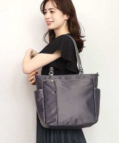 BPRGD84190 MK MICHEL KLEIN BAG [2WAY/A4収納可]多機能ポケットナイロントートバッグ