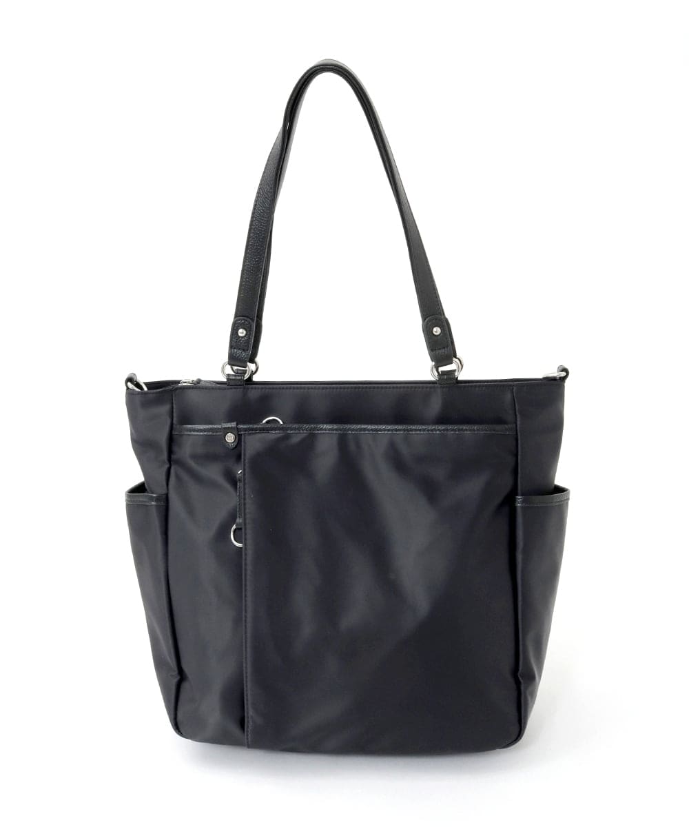 BPRGD84190 MK MICHEL KLEIN BAG(MK ミッシェルクラン バッグ) [2WAY/A4収納可]多機能ポケットナイロントートバッグ ブラック