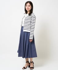 F1SGA31160 MK MICHEL KLEIN(小さいサイズ)(メゾン ドゥ サンク) 【小さいサイズ】ミラノリブニットカーディガン/洗える グレージュ