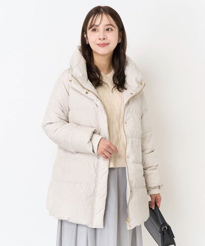 F1VAA52310 MK MICHEL KLEIN(小さいサイズ) 【小さいサイズ】ベーシックタフタミドルダウンコート