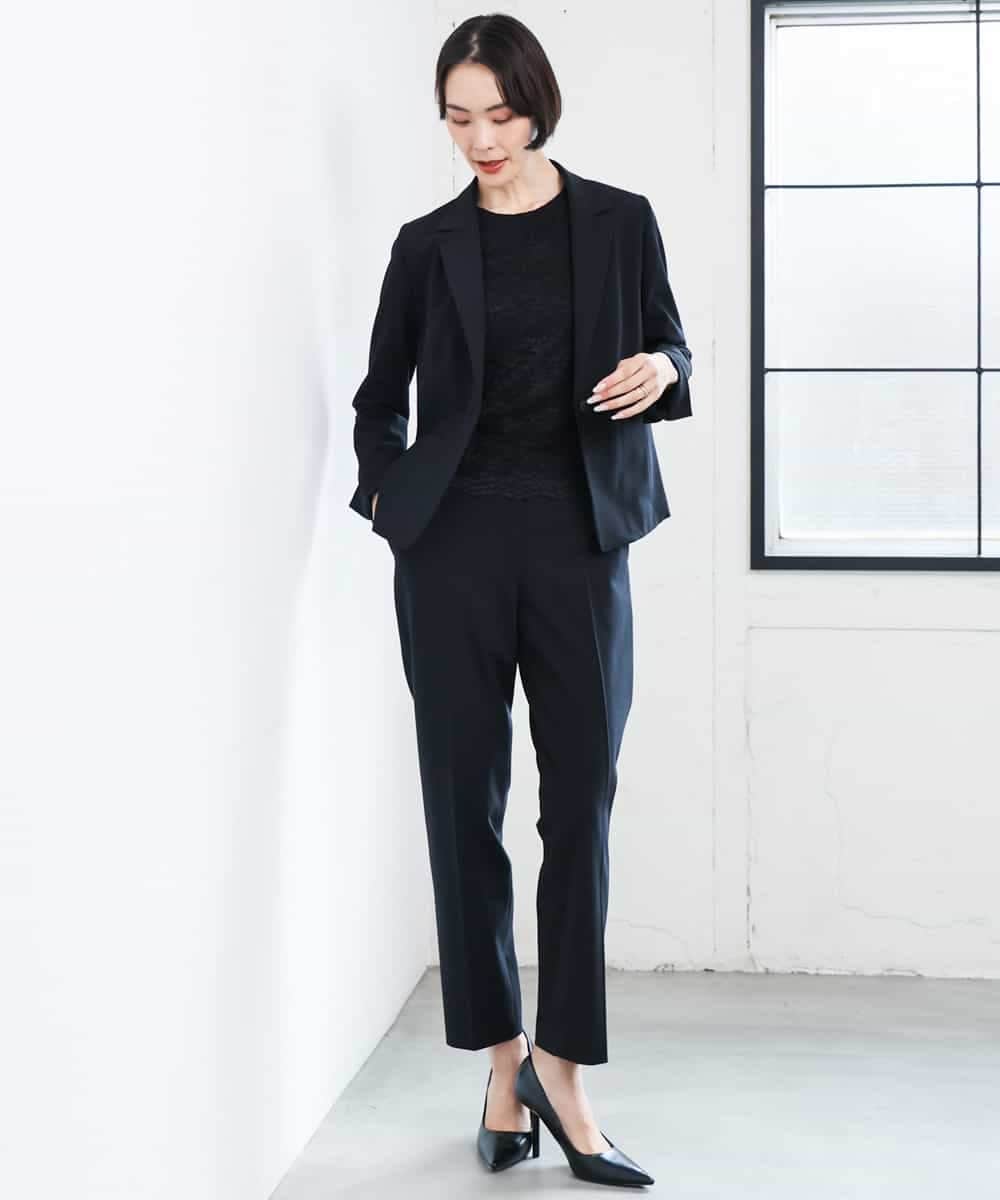 F6BAG04190 MICHEL KLEIN(小さいサイズ)(メゾン ドゥ サンク) 【小さいサイズ】フロントレースブラウス ベージュ