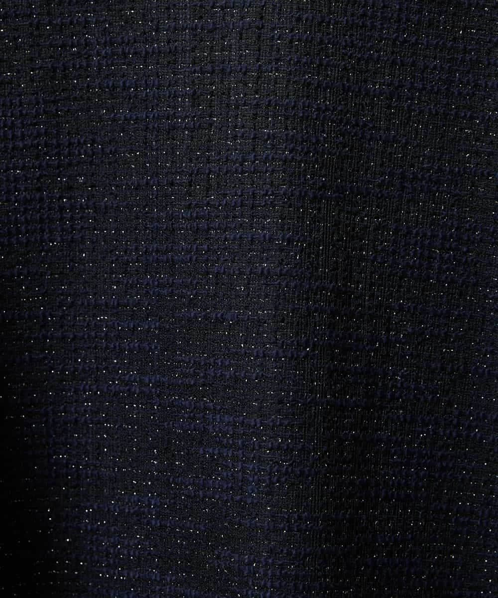 F6BDD02230 MICHEL KLEIN(小さいサイズ)(メゾン ドゥ サンク) [小さいサイズ]ツィードライクプルオーバー グレー