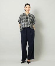 F6LAD10230 MICHEL KLEIN(小さいサイズ)(メゾン ドゥ サンク) [小さいサイズ]コージーワイドパンツ バーガンディ