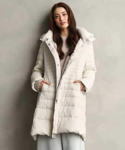 F6VBG41610 MICHEL KLEIN(小さいサイズ) [小さいサイズ][定番人気]ストレッチロングダウンコート
