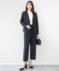 FKDGD33230 MK MICHEL KLEIN(MK ミッシェルクラン) [イージーケア/洗える]ドライタッチストレッチ カラーレスジャケット グレージュ