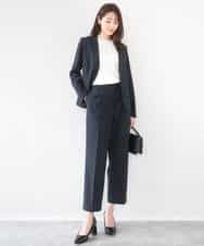 FKDGD33230 MK MICHEL KLEIN(MK ミッシェルクラン) [イージーケア/洗える]ドライタッチストレッチ カラーレスジャケット グレージュ