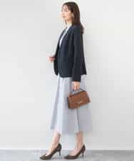 FKDGD33230 MK MICHEL KLEIN(MK ミッシェルクラン) [イージーケア/洗える]ドライタッチストレッチ カラーレスジャケット グレージュ