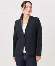 FKDGD33230 MK MICHEL KLEIN(MK ミッシェルクラン) [イージーケア/洗える]ドライタッチストレッチ カラーレスジャケット グレージュ