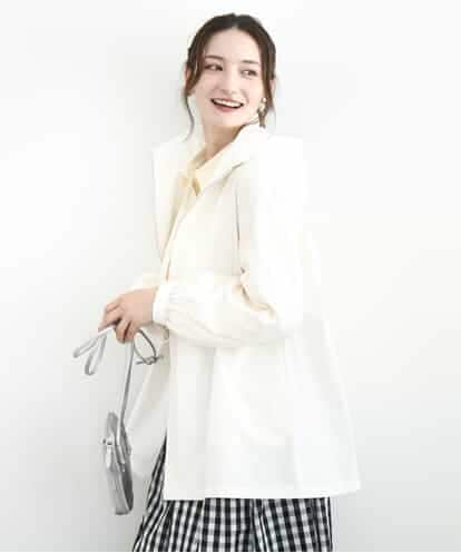 FKJFD27260 MK MICHEL KLEIN [洗える]2wayタイプライターミドル丈ブルゾン