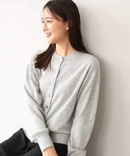 FKSAG56160 MK MICHEL KLEIN [ウール100/洗える]SUPER FINE WOOLベーシックカーディガン