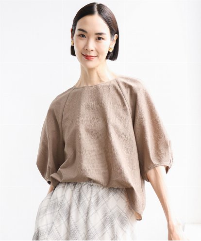 FMBID09230 MICHEL KLEIN パフスリーブブラウス