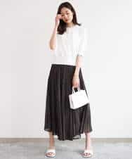 FOSHD60130 MK MICHEL KLEIN(MK ミッシェルクラン) [UVカット/接触冷感/洗える]5分袖ニットカーディガン レモンイエロー