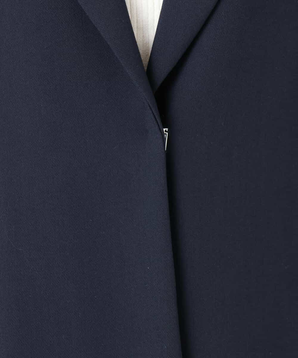 FOVFD14280 MK MICHEL KLEIN(MK ミッシェルクラン) [洗える]ライトダブルクロスチェスターコート ネイビー