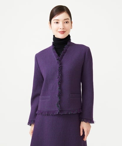 GBJAH06900 Sybilla ワッフルツイードジャケット