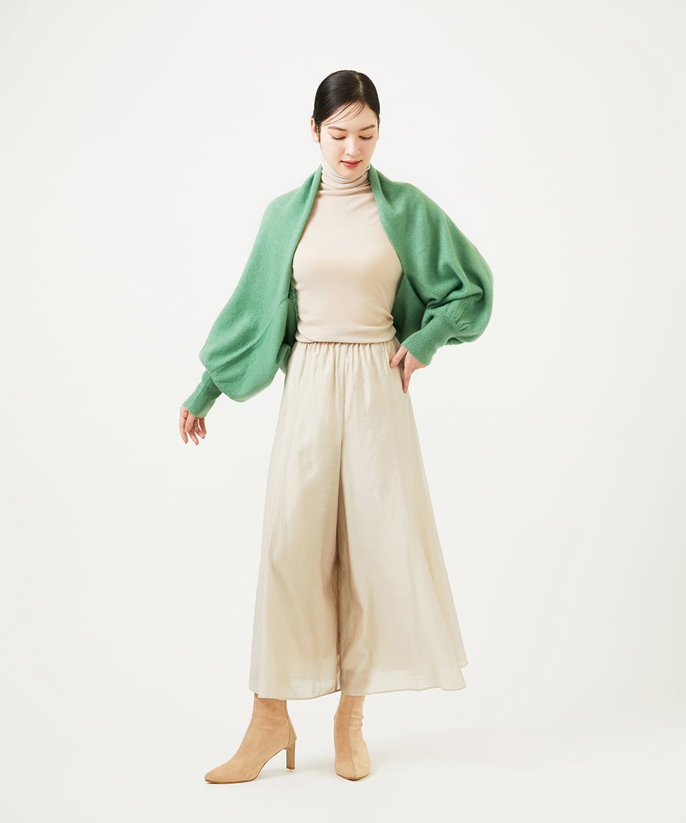 GBSCD30550 Sybilla(シビラ) カシミヤシルクドレープボレロ グリーン