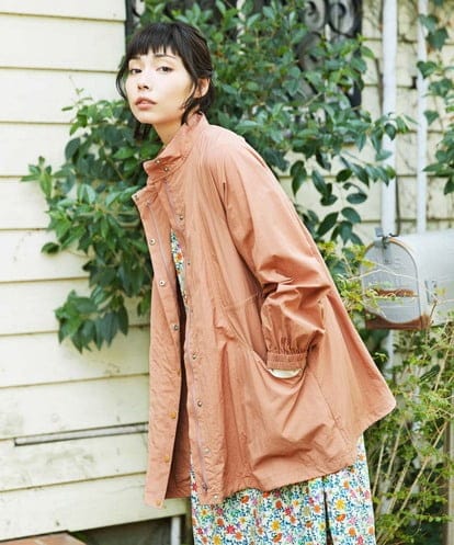 GJJFD31270 Jocomomola Lisa ナイロンミドル丈スプリングコート