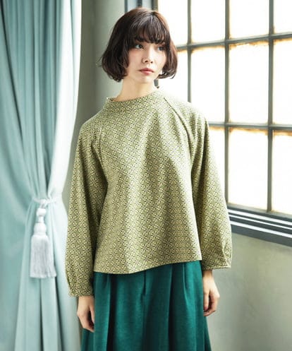 GJKDD31180 Jocomomola Armadura de flores ジャカードカットソー