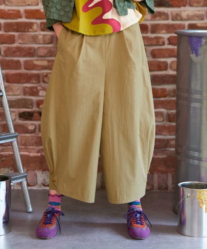 GJLJE38200 Jocomomola ツイルワイドパンツ