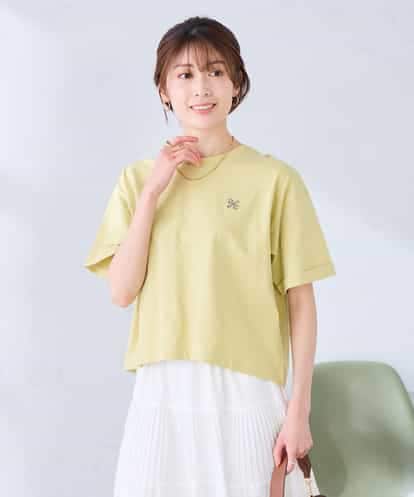 K2KGD25024  大人のクロップド刺繍Tシャツ【UVカット・接触冷感】