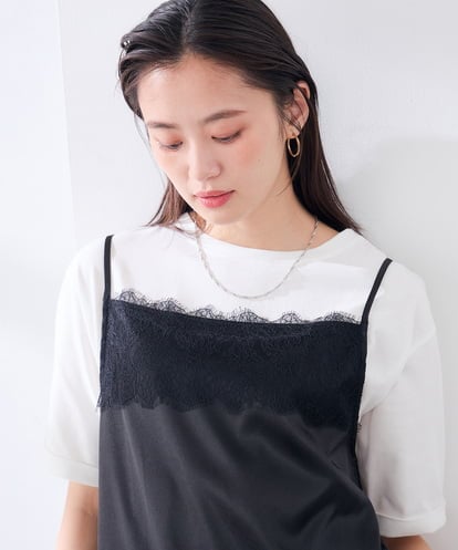 K6KGD30024  【接触冷感/UVカット/コットン100%/WEB限定】ロールアップハーフスリーブTシャツ
