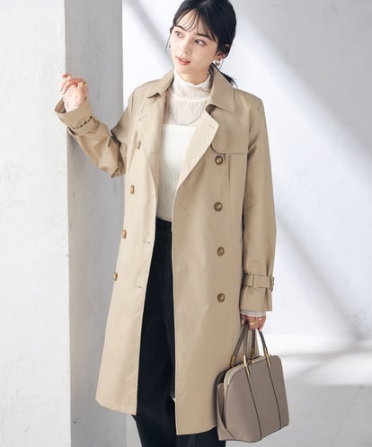 KBUCA01139 a.v.v ベーシックロングトレンチコート