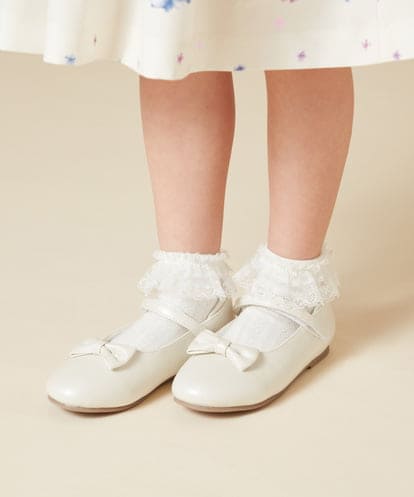 KGLCA01009 a.v.v KIDS [KIDS]レース付きショートソックス