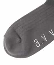 KGLGD12007 a.v.v KIDS(アー・ヴェ・ヴェ) 【19-21/22-24cm】バックリボンハイソックス グレー