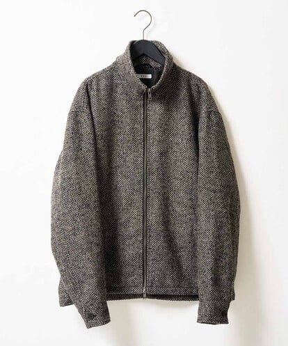 KHJLD26149 a.v.v MEN ＼WEB限定予約／ツイードスタンドカラージップブルゾン