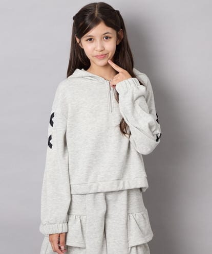 KJNJD02079 a.v.v KIDS [130-160]【セットアップ】ミニ裏毛セットアップ