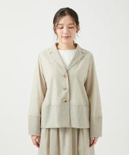 NGDED01450 GIANNI LO GIUDICE(ジャンニ ロ ジュディチェ) [日本製]クレイペーパーナイロンジャケット ベージュ
