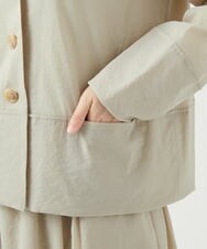 NGDED01450 GIANNI LO GIUDICE(ジャンニ ロ ジュディチェ) [日本製]クレイペーパーナイロンジャケット ベージュ