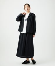 NGDED01450 GIANNI LO GIUDICE(ジャンニ ロ ジュディチェ) [日本製]クレイペーパーナイロンジャケット ブラック