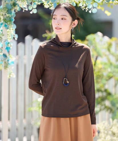NGKAH40180 GIANNI LO GIUDICE [洗える・日本製]ウールボトルネックカットソー